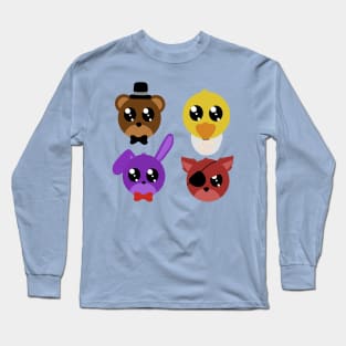 chibi freddy and friends Long Sleeve T-Shirt